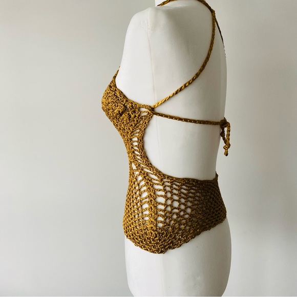Gold Crochet Top - Picture 11 of 12